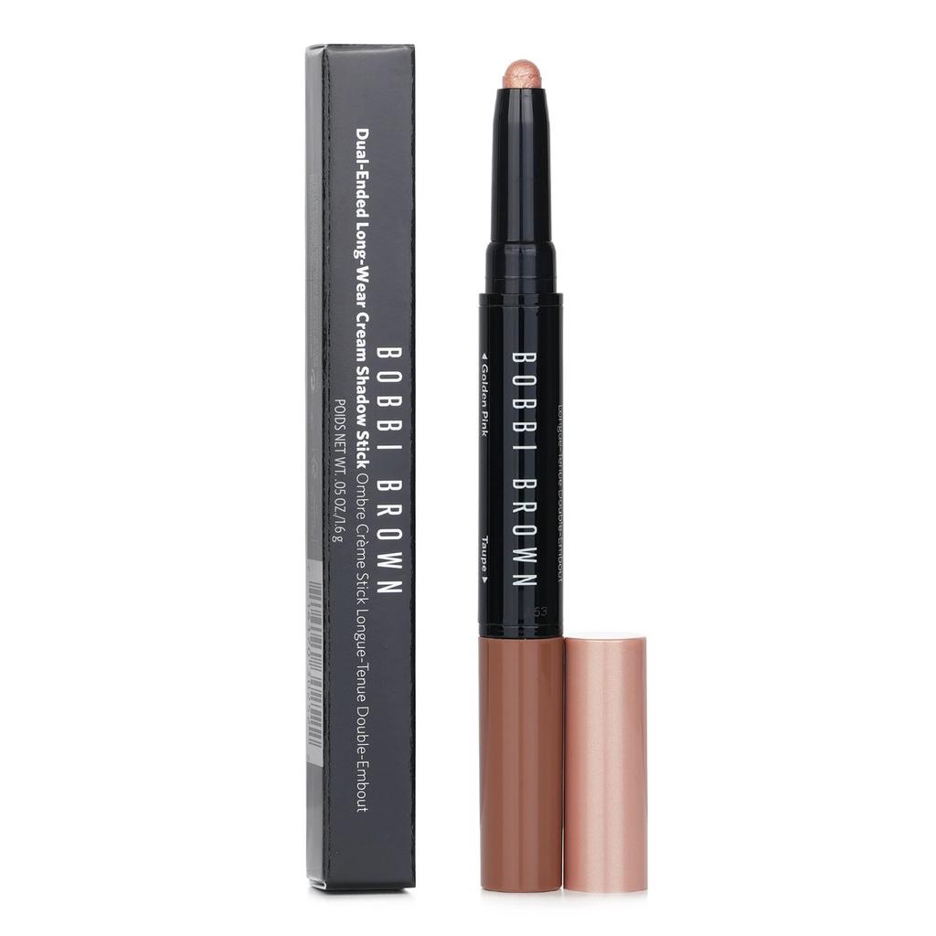 Dual Ended Long Wear Cream Shadow Stick - # Golden Pink / Taupe Matte
