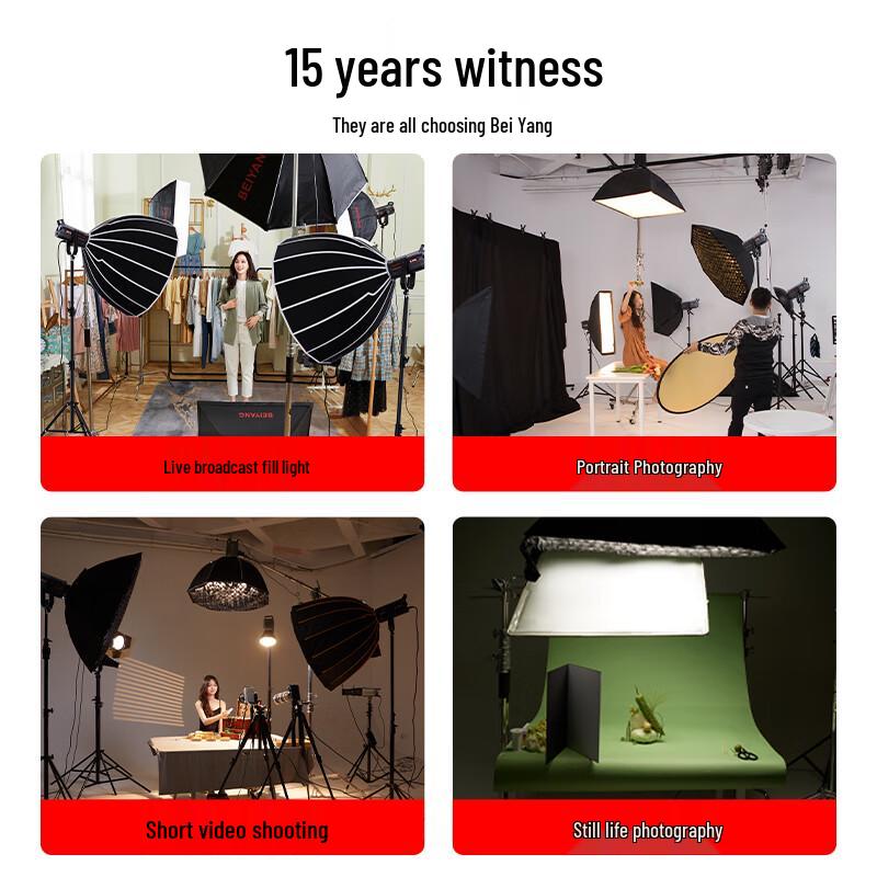 Beiyang Professional Photography Softboxes & Light Stands