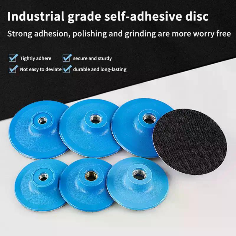 3Pcs Polishing Pad Sanding Disc Backing Pad Selfadhesive Disc Angle Grinder Tray M10 M-14 M-16 Thread Polishing Discs Abrasive T