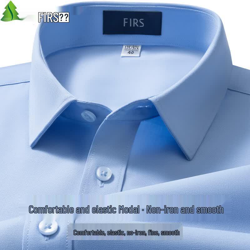 FIRS Men s Comfort Stretch Modal Non-Iron Short-Sleeve Shirt 180/100A