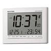 RHYTHM Alarm Clock Radio Clock Digital Temperature Humidity Calendar White 12.9x16.9x2.8cm 8RZ203SR03