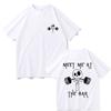 Meet Me At The Bar Gym Pump Cover Tshirt Funny Skeleton Oversized Crewneck Tshirt Men Women Casual High Quality Cotton T Shirts