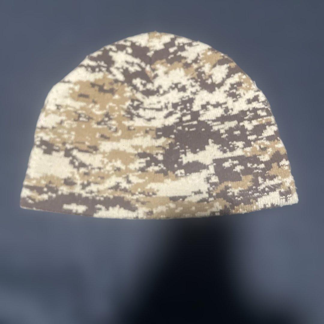 Used BEAMS digital camouflage pattern knit hat beanie