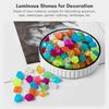 Glow in The Dark Stones Glow Stones Diamond-Shaped Fluorescent Stone Decoration for Aquarium Waterscape Outdoor Yard Landscape