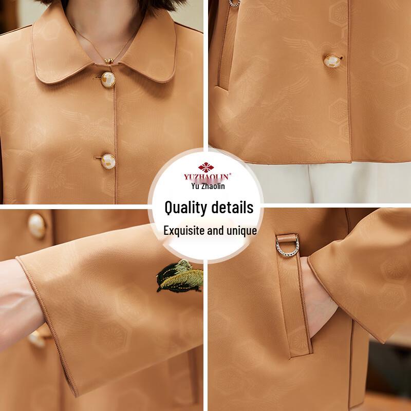 Yuzhaolin Women's Embroidered Spring/Autumn Jacket