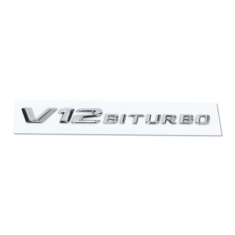 Compatible with Mercedes-Benz V8 BITURBO, C63, G63, S65, and V12 Turbo Fender Badges and Emblems.