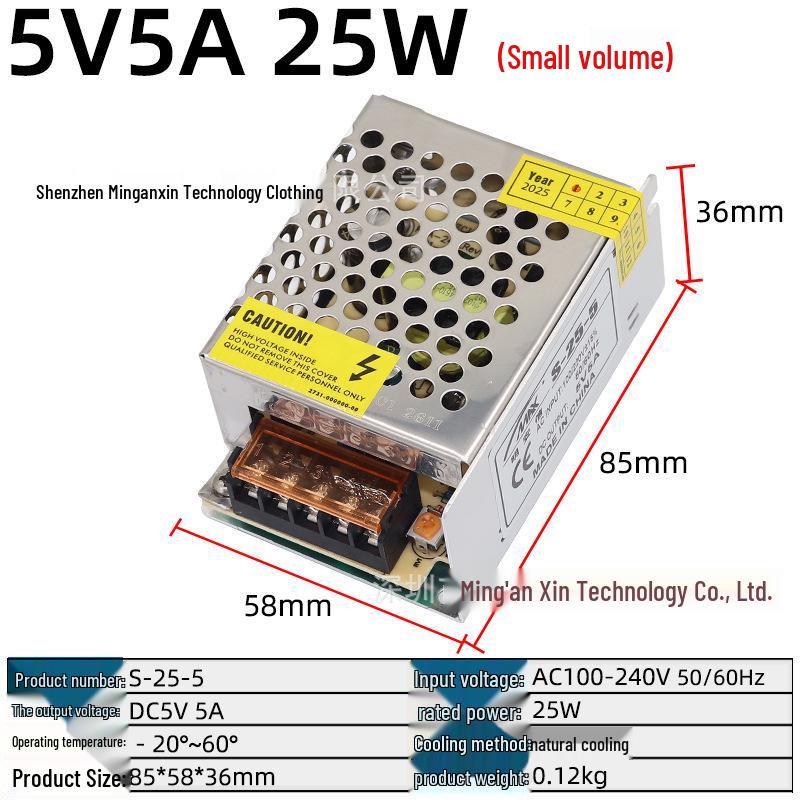 220V to Multi-Voltage Switching Power Supply for LED Strips and Monitors (5V, 12V, 24V, 36V, 48V; 5A-30A)