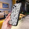 Sketch sweet rose mobile phone case iPhone15 magnetic transparent Apple 17promax anti-drop protective case 16