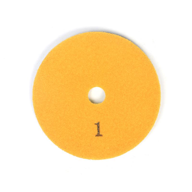 Three-Step 123 Fast Polishing Disc: 4-Inch Marble & Granite Grinder Disc