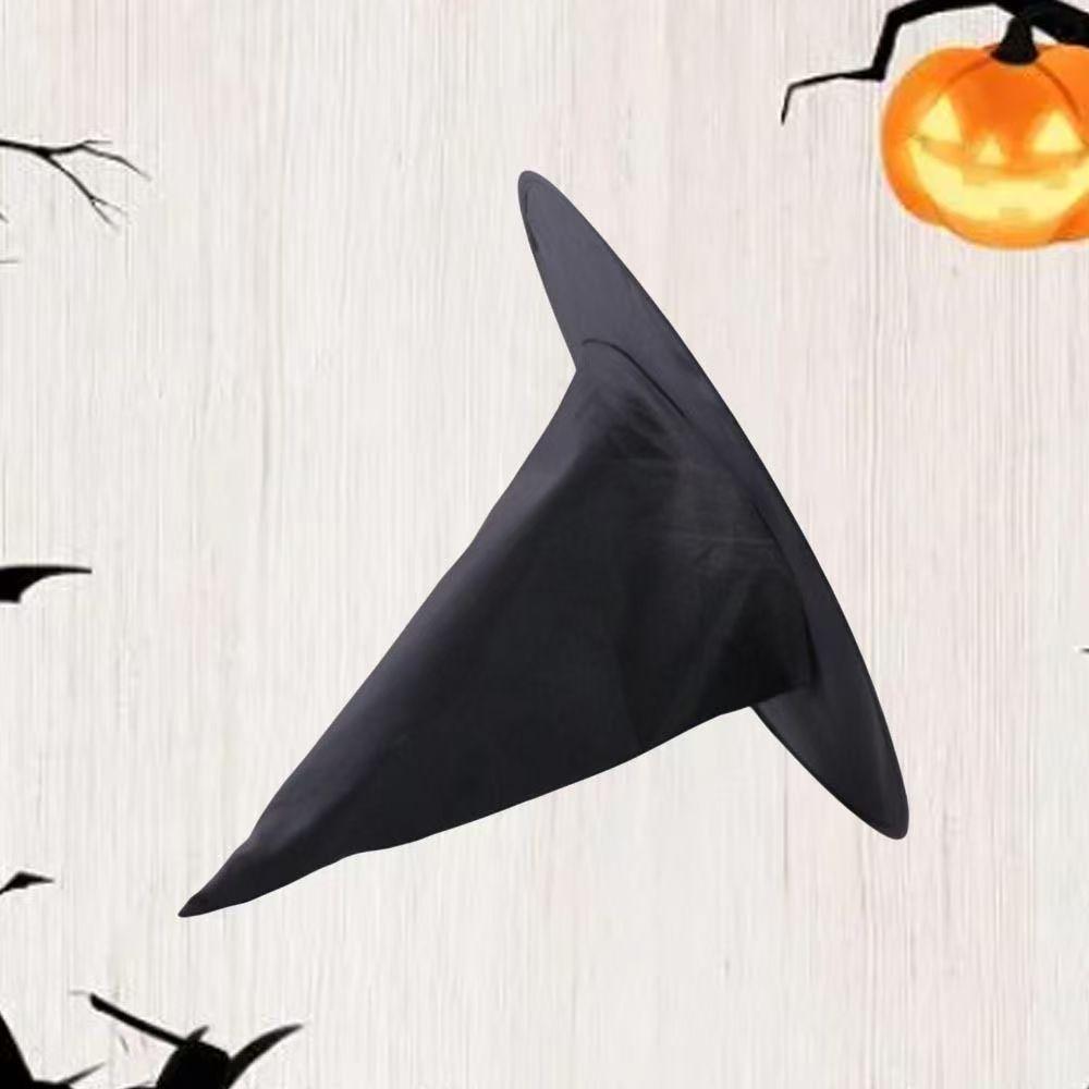 Classic Black Witch Hat Unisex Adult & Kids Wizard Hat for Halloween Cosplay Costume & Masquerade Party Carnival Decoration