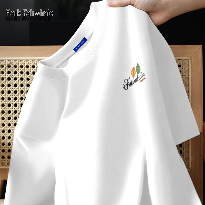 MARK FAIRWHALE Men's Loose Fit Cotton Short Sleeve T-Shirt