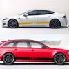 2PCS Car Styling Door Side Skirt Stripes Stickers For Opel Astra Corsa Ignia Mokka OPC Vectra Auto Body Decals Accessories
