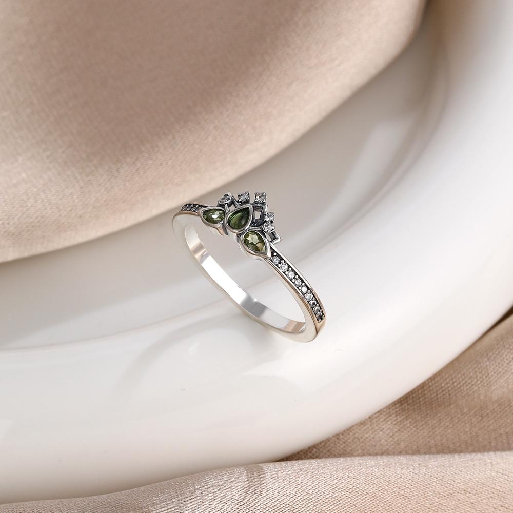 S925 Silver Eternity Band Ring For Women Full Color Zircon Butterfly Crown Firefly Minimalist Stackable Design Wedding Jewelry