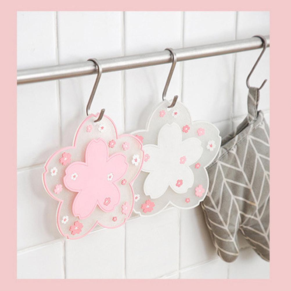 Cherry Blossom Heat Insulated Table Mat Drink Coasters Multifunctional Nontoxic Non Slip Table Protector Mats