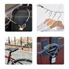 4Pieces Stainless Steel Locking Cables with Double Hook Design Wire Rope for Outdoor Furniture Bikes Motorcycles Garden
