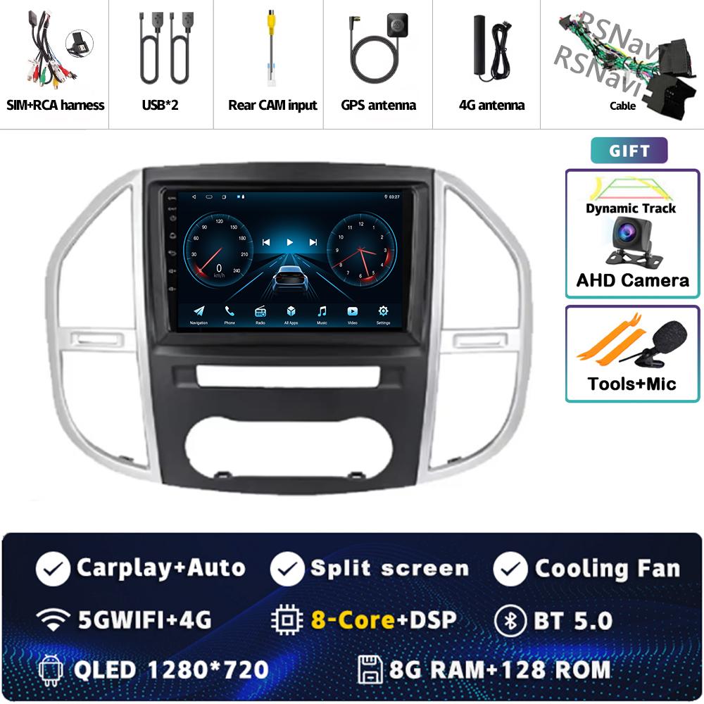 Android 14 Carplay For Mercedes Benz Vito 3 W447 2014 - 2020 GPS Navigation Multimedia Video Car Radio Stereo DSP Head Unit 2din
