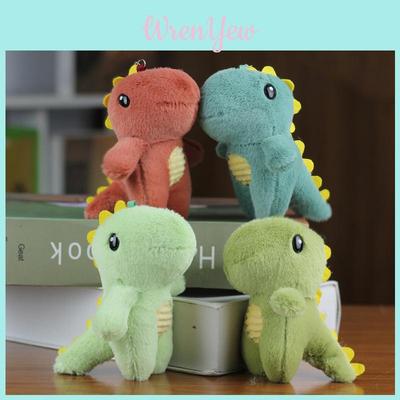 Cute Miniature Dinosaur Plush Toy Keychain Soft Pp Cotton Filled Doll