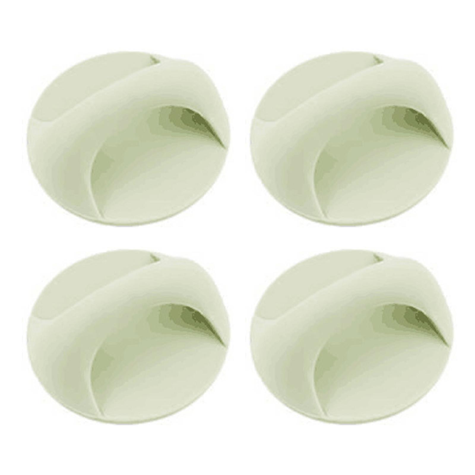 

4 шт. Легко устанавливаемые ручки-скобы для окон и дверей, набор пластиковых вспомогательных ручек для улучшения доступности в домах и офисах зелёный