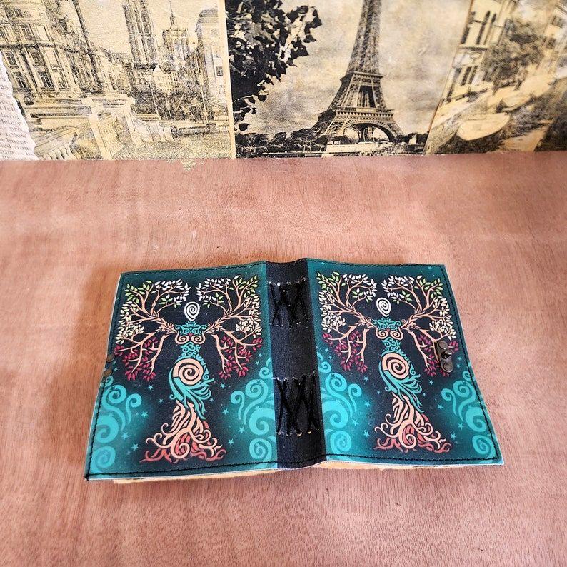 Mother of Earth Leather Journal, Notebook, Leather Sketchbook, Wedding gift, Dream Journal, Travel Dairy, Leather Dairy.