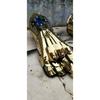 Medieval Hand Gloves Knight Gauntlet Gloves Golden Finish Gauge Fully Wearable