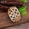New Hollow Geometric Round Opening Bracelet Women's Creative Exaggerated Irregular Ring Opening Bracelet