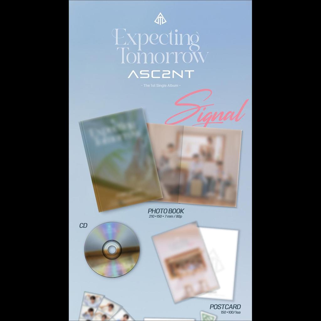 ASC2NT [EXPECTING TOMORROW] 1st Single Album 2 Ver SET/2CD 2 Book 6 Card 2 Photo