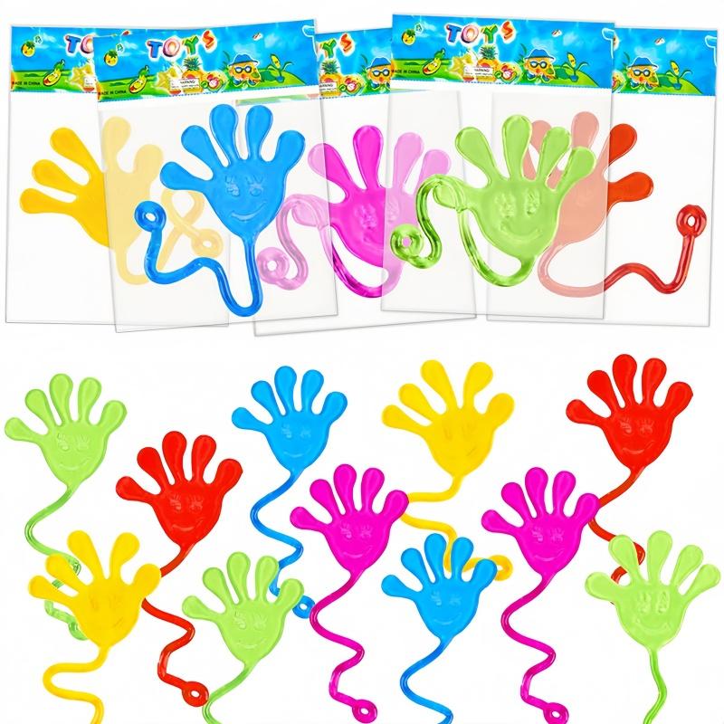 10pcs Mini Fun Sticky Hands Sensory Toys for Kids Birthday Party Favors Classroom Prizes Guest Gifts Goodie Bag Filler Toy