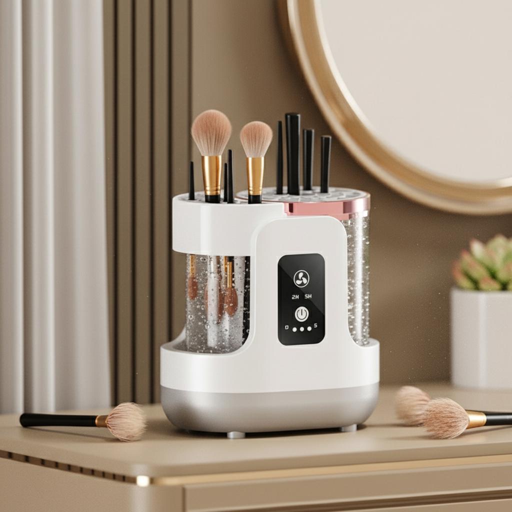 BD-228S Electric Makeup Brush Cleaner And Dryer Machine With Auto Wash And Dry Function For All Types Of Brushes