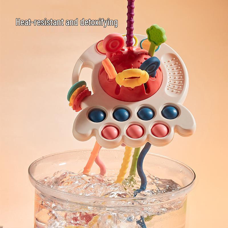 Octopus Teething & Grasping Toy for Babies 0-1 Year