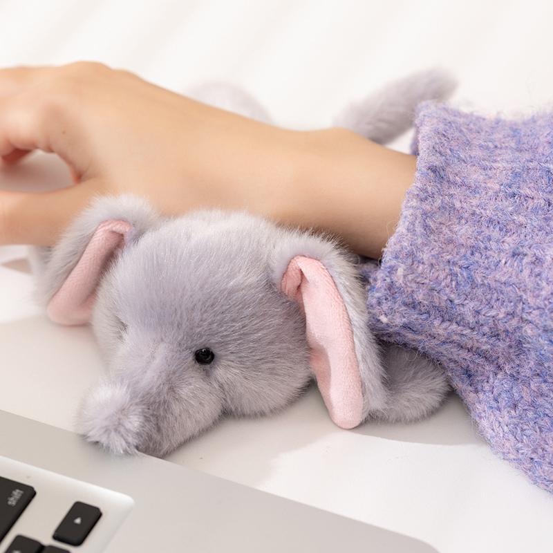 Cute Desktop Animal Plush Toy Set Magnetic Prone Cartoon Rabbit Panda Penguin Dog Cat Tortoise Soft Doll Funny Office Decor Gift