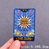 Sun/Moon Tarot Card Embroidery Patches For Clothing Hip-Hop Punk Style Patch Iron-On Patches DIY Custom Badges Decor Stickers