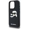 Karl Lagerfeld Hc 3D Rubber Double Heads Case For Iphone 16 Pro Black