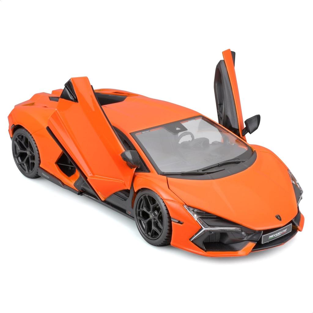 Bburago 1/24 Lamborghini Revuelto Orange / Diecast Model Car, Finished Product, 18-21106 OG