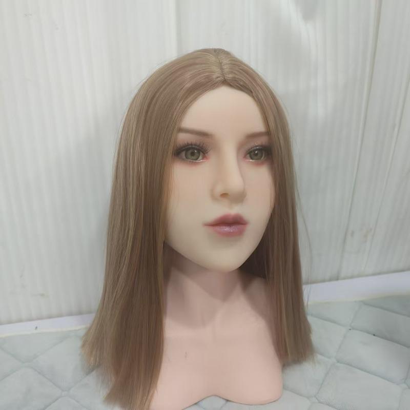 M16 Grensesnitt Passer for 148-172cm Solid Dukke TPE Hode Oralsex Utsøkt Sminke Sexdukketilbehør Menn
