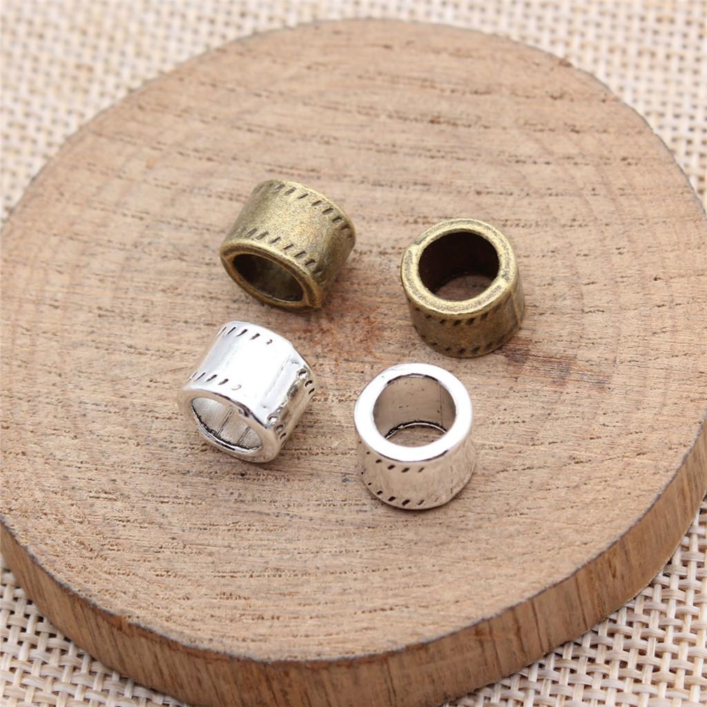 Tribal Pattern Tube Beads Charms Braided Spacer Beading For Jewelry Materials