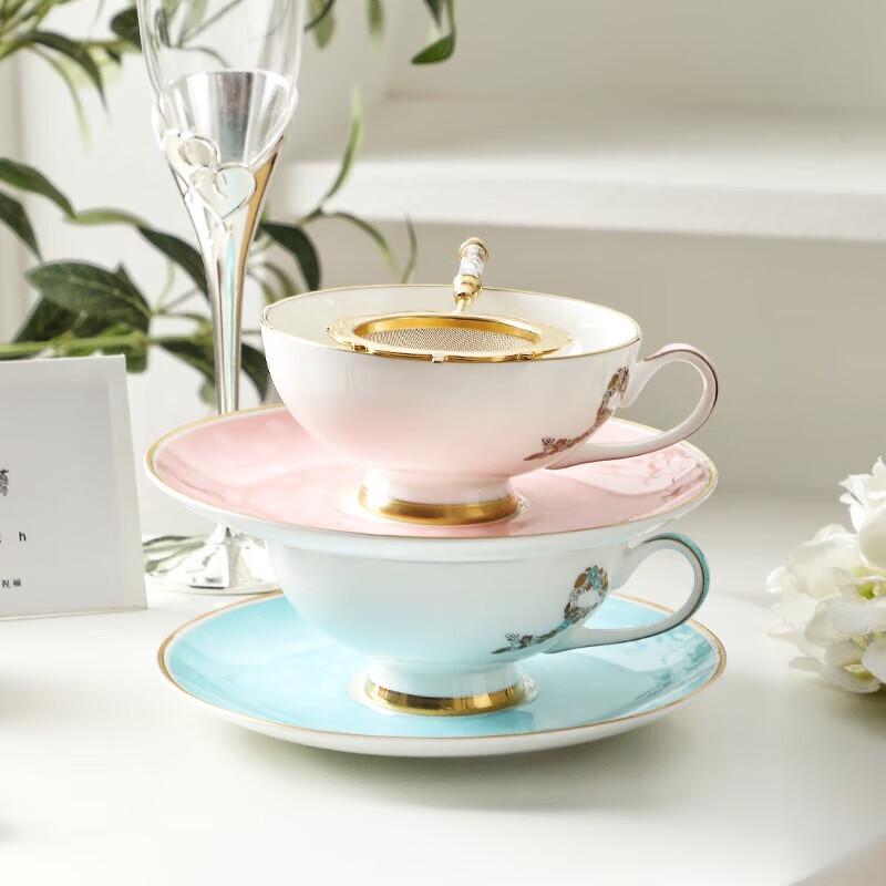 WOOCH Bowknot Luxury Ceramic Cup and Saucer Gift Set