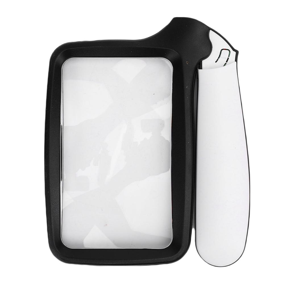 3X Magnifying Glass with LED Light Foldable Rectangle Handheld Magnifier for Reading Book Newspaper 