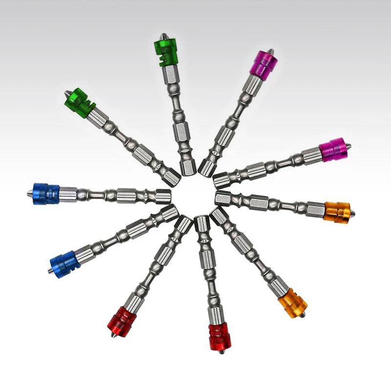 5 Stück Schraubendreher Bohrer mit magnetischem Bit Bit 1/4 Zoll 6,35 mm Sechskantschaft Elektrowerkzeugaufsatz Einzelkopf