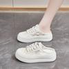 Breathable little white shoes women's shoes 2025 new summer net shoes versatile thick-soled lace casual board shoes breathable lace
