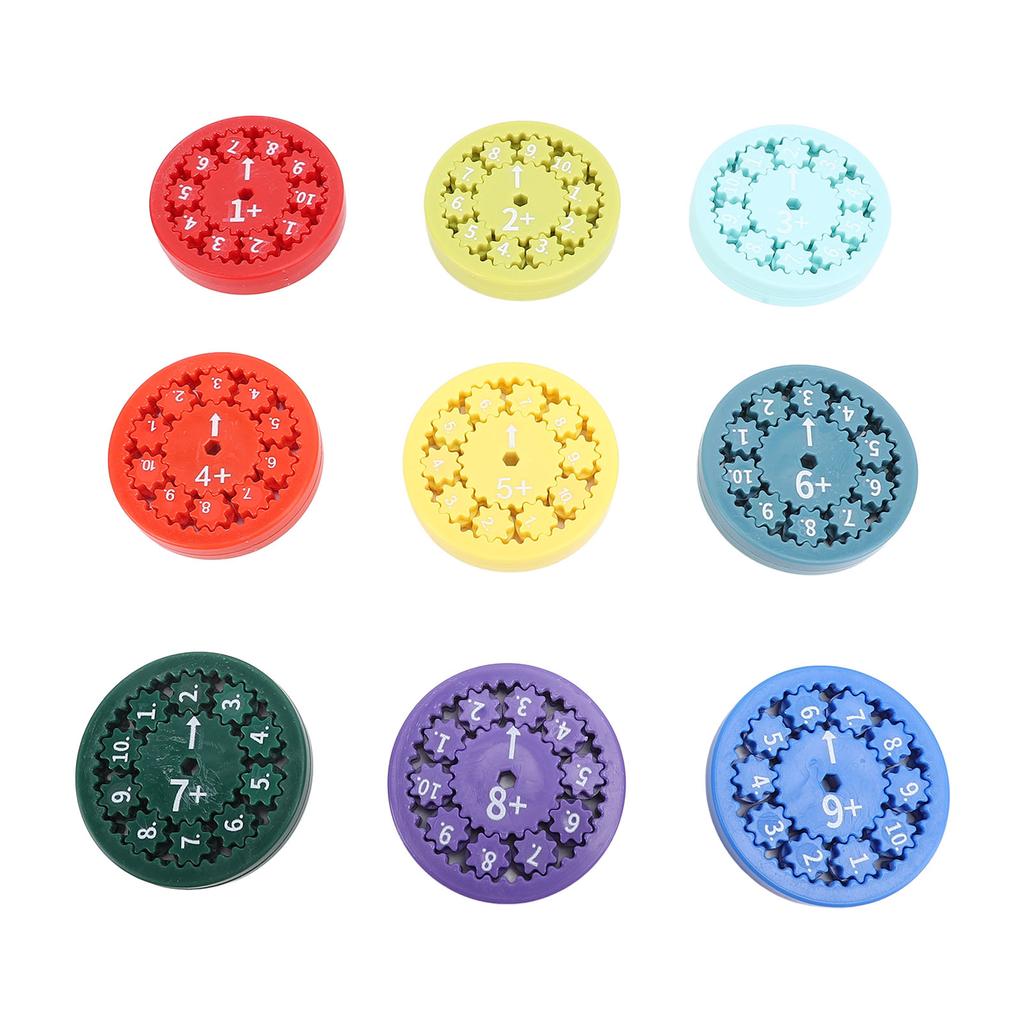 9pcs Math Fidget Toy Educational Interesting Interactive Addition Subtraction Fidget Toy for Math