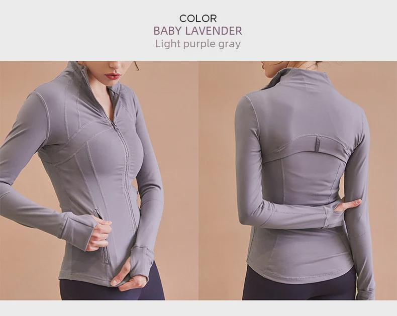 Women's Slim Fit Sports Jacket - Elastic, Zipper, Long Sleeve - Ideal for Running & Yoga (Spring 2020 Collection)