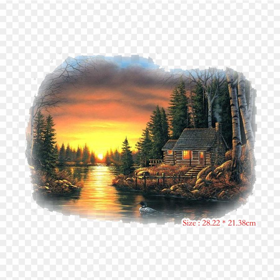 Canvas Iron on Heat Transfer Printing Vinyl Patches Sticker for Clothes DIY Appliques Washable Patches