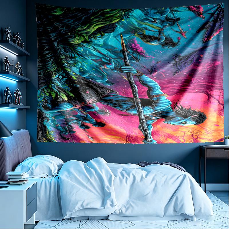 Arazzo con Stampa Avatar, Leggero da Appendere a Parete, per Camera da Letto, Dormitorio, Soggiorno, Decorazione Artistica per la Casa - Regalo di Compleanno o Natale per Amici