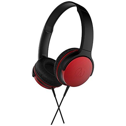 Audio-Technica ATH-AR1 RD Wired Headphones, Metallic Red