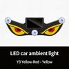1 PZ Luce Neon per Auto Alimentata a Energia Solare Luce d'Ambiente a LED Senza Fili Ventosa Lampada Respiratoria per Atmosfera Ricaricabile USB