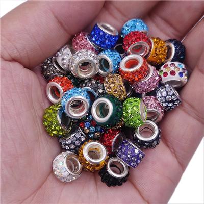 50Pcs 12mm Crystal Acrylic Loose Beads For Jewelry Making DIY Pendant Necklace Bracelet