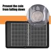 360 Pocket Coins Collecting Album and 36 Pocket Money Currency Storage Album Fireproof Zippered Coin Organiser Folder
