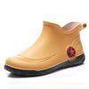 New fashion short rain shoes men's four-season water boots low-top non-slip fishing water shoes waterproof rain shoes