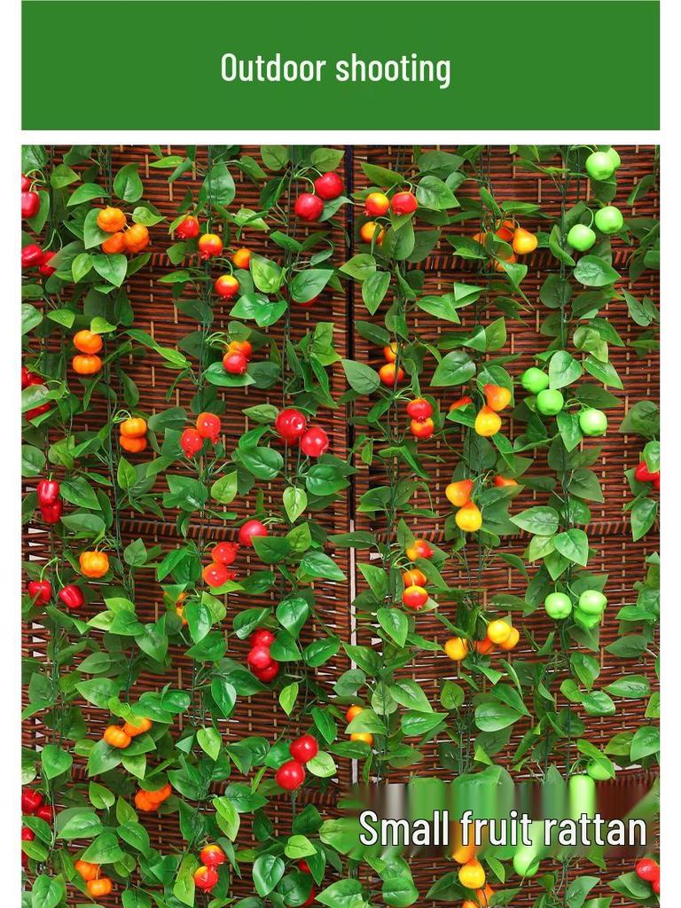 Artificial Grape Leaves and Flower Vine Ceiling Decoration