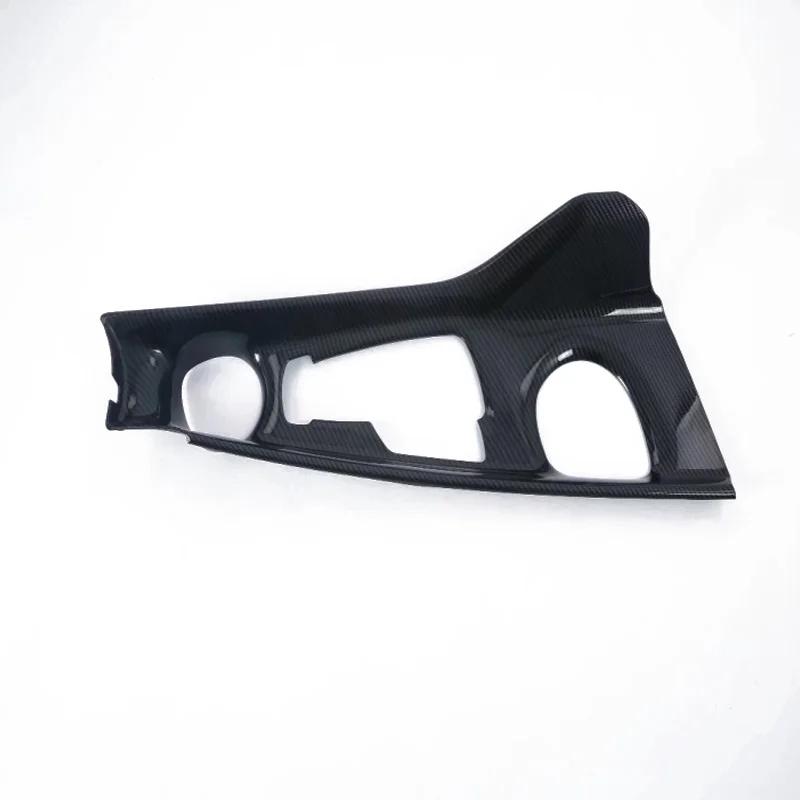 LHD RHD For Toyota C-HR CHR  2016- ABS Carbon Fiber Interior Central Console Gear Shift Panel front water cup holder cover